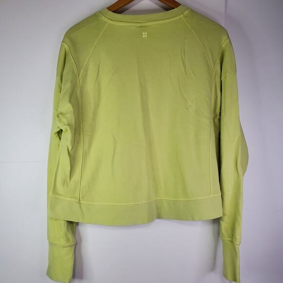 Sweaty Betty Sweatshirt After Class London Longline Zest Green Size 10 Workout - Picture 3 of 11